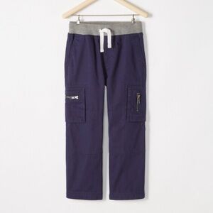 Hanna Andersson Boys’ Double Knee Epic‎ Cargo Pants, Navy Blue